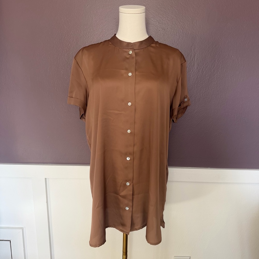 Chico’s Short Sleeve Gold Blouse